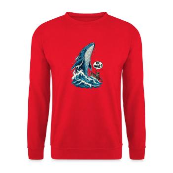 Na Wal - Unisex Pullover - Rot - Vorne - Alina (178cm) & Michal (187cm)