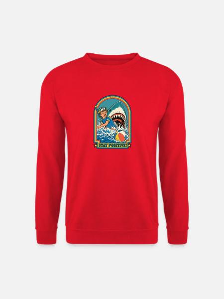 Positiv bleiben - Unisex Pullover - Rot