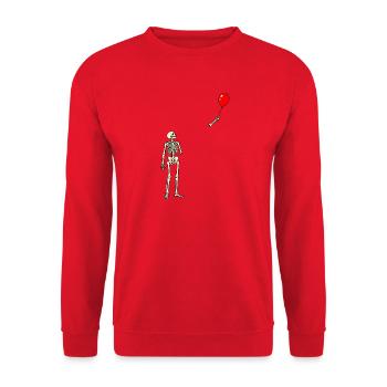 Ballonverlust - Unisex Pullover - Rot - Vorne - Alina (178cm) & Michal (187cm)