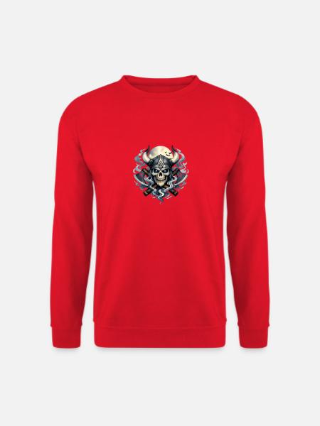 Nebelviking Schädel - Unisex Pullover - Rot