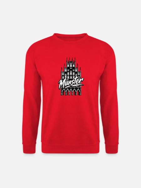 Münster Graffiti Kathedrale - Unisex Pullover - Rot
