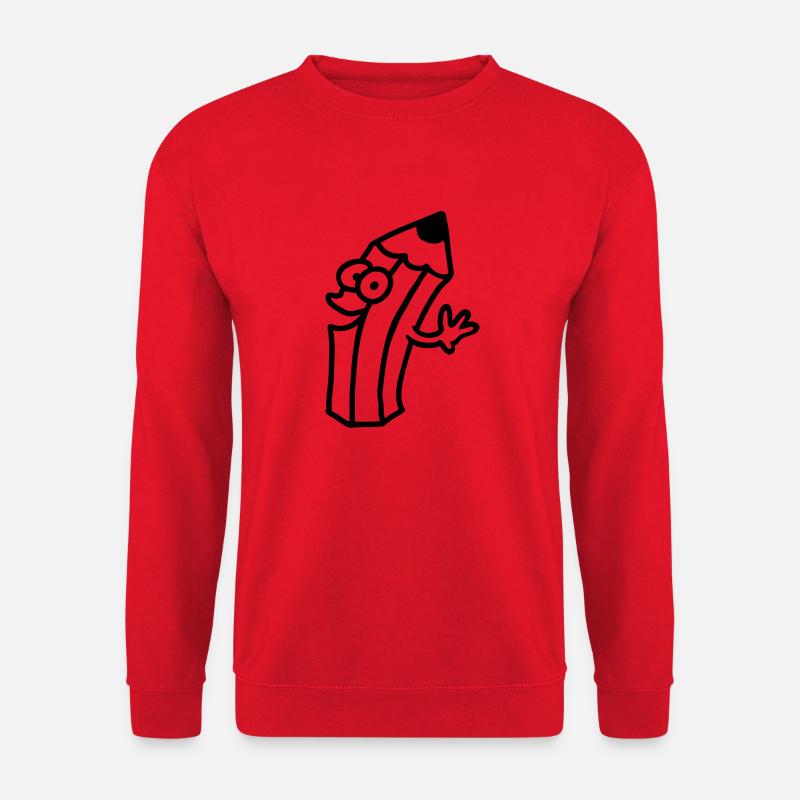 joyful pin - line - Unisex Sweatshirt - red