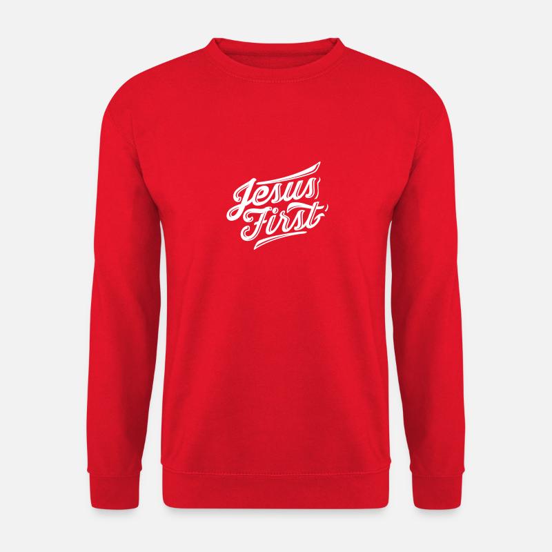 Jesus First - Unisex Pullover - Rot