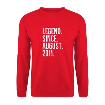 Légende depuis août 2011 - Sweat-shirt Unisexe - rouge - Devant - Alina (178cm) & Michal (187cm)