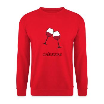 À votre santé - Sweat-shirt Unisexe - rouge - Devant - Alina (178cm) & Michal (187cm)