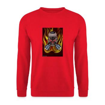 Monster - Sweat-shirt Unisexe - rouge - Devant - Alina (178cm) & Michal (187cm)