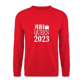 Abi queen 2023 - Unisex Pullover - Rot - Vorne - Alina (178cm) & Michal (187cm)