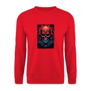 present jokes awesome humor dabbing funny quote - Unisex Pullover - Rot - Vorne - Alina (178cm) & Michal (187cm)