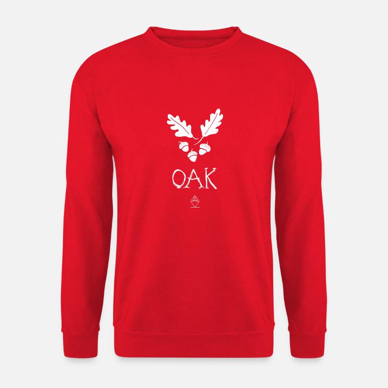 Oak - Nature with font - Unisex Sweatshirt - red