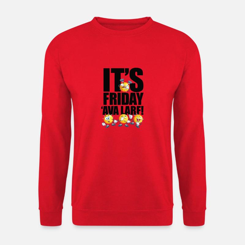 AvaLarfTeeBlack - Unisex Sweatshirt - red