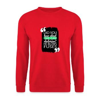 garçons lesbienne cool bday geek gay drôle 4 juillet - Sweat-shirt Unisexe - rouge - Devant - Alina (178cm) & Michal (187cm)