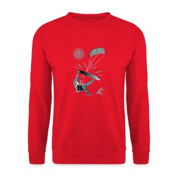 Kiter 3 - Unisex Sweatshirt - red - Front - Alina (178cm) & Michal (187cm)