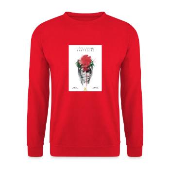 F6E48893 EC0C 4962 9E70 87BE05950BD3 - Unisex Pullover - Rot - Vorne - Alina (178cm) & Michal (187cm)