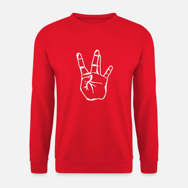 hand westside - Unisex Pullover - Rot