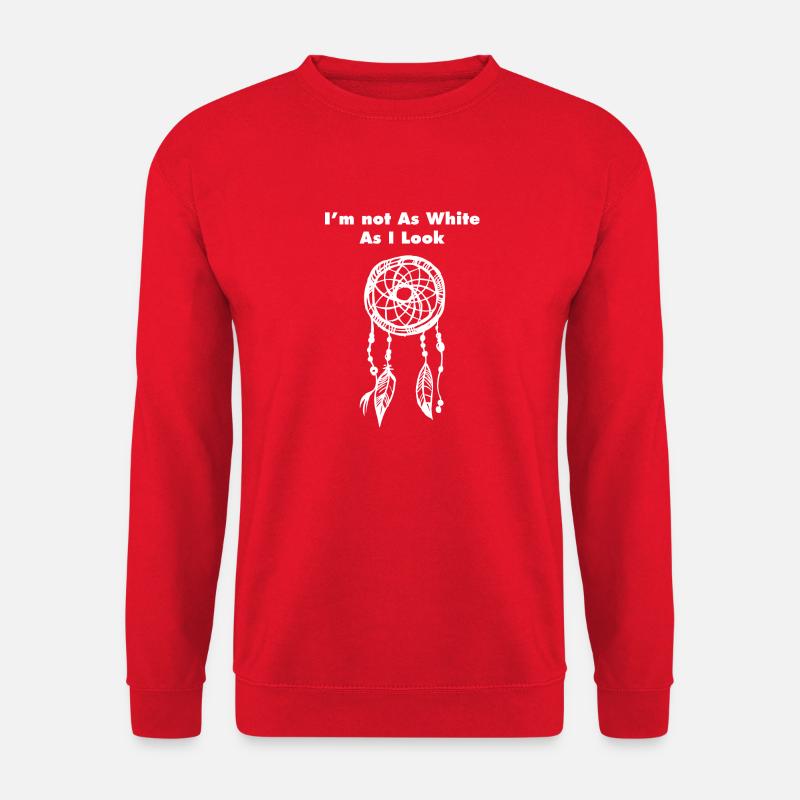 Native american,amérindien - Unisex Pullover - Rot