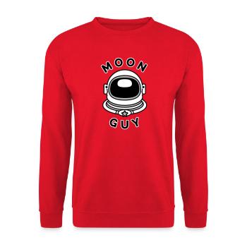 Moon Guy 2 (Farbe veränderbar) - Unisex Pullover - Rot - Vorne - Alina (178cm) & Michal (187cm)