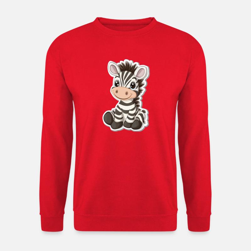 Zebra - Unisex Sweatshirt - red