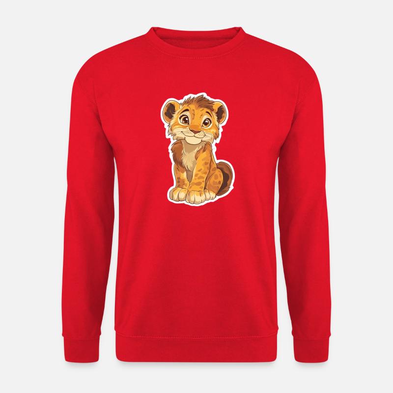 Löwe - Unisex Pullover - Rot