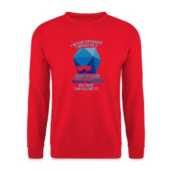 Funny Math Sayings Math Teacher - Unisex Sweatshirt - red - Front - Alina (178cm) & Michal (187cm)