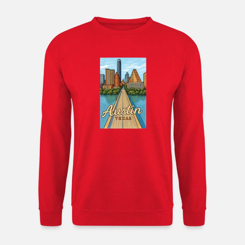 Austin Texas - Unisex Pullover - Rot