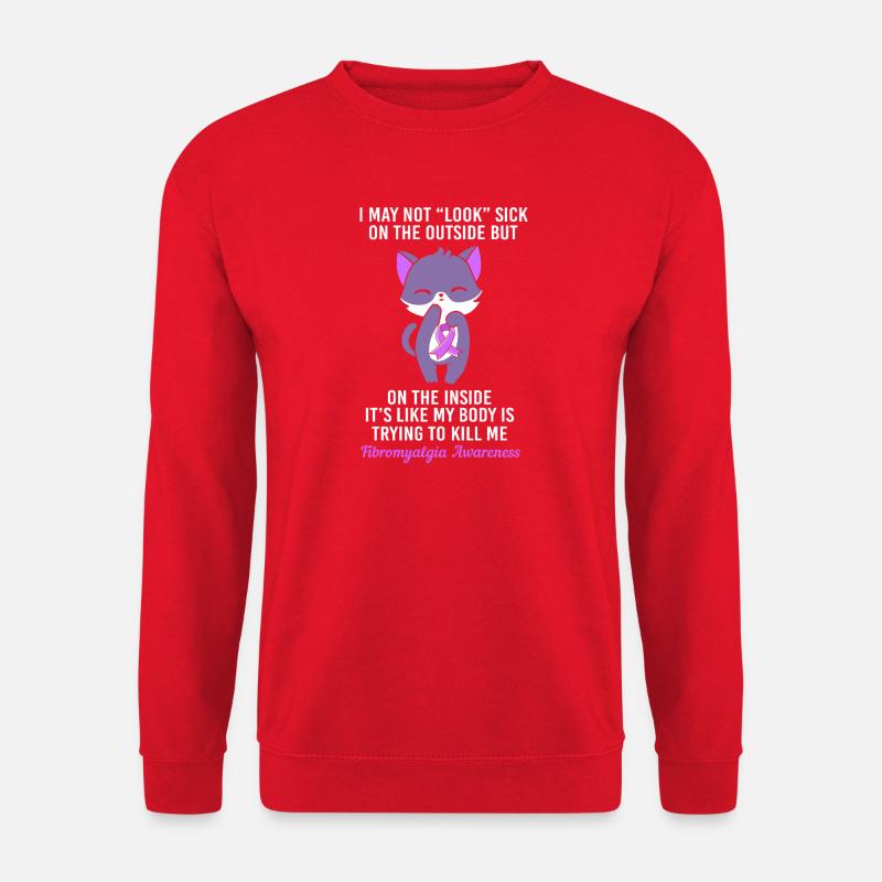 Fibro Fibromyalgie - Unisex Pullover - Rot