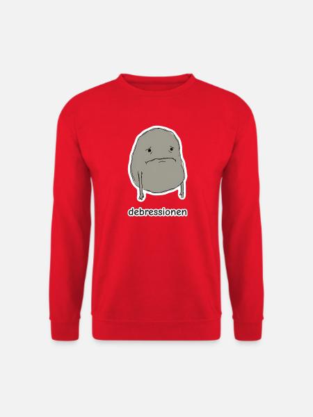 debressionen – Blob Meme - Unisex Pullover - Rot