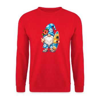 Süße Zwerge unter den Gnomen - Unisex Pullover - Rot - Vorne - Alina (178cm) & Michal (187cm)