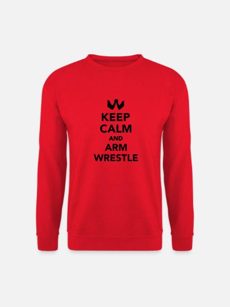 Armdrücken - Unisex Pullover - Rot