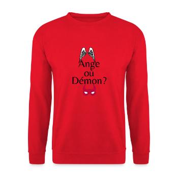 Ange où Démon? - Sweat-shirt Unisexe - rouge - Devant - Alina (178cm) & Michal (187cm)