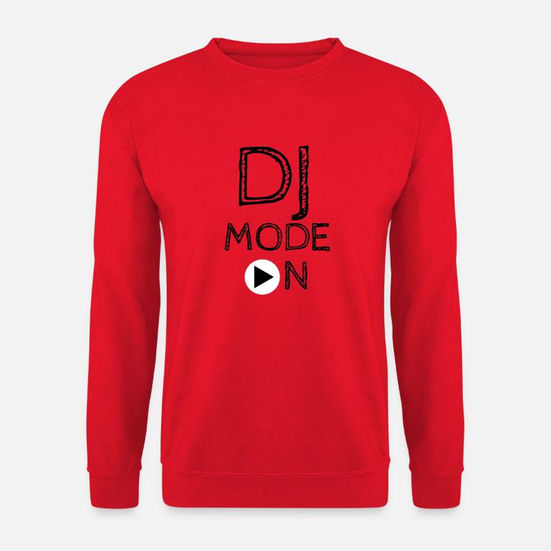 DJ-Modus auf - Unisex Pullover - Rot