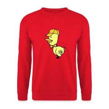 Bonnet de canard - Sweat-shirt Unisexe - rouge - Devant - Alina (178cm) & Michal (187cm)