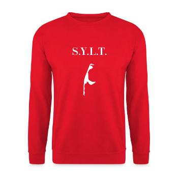 Sylt - Unisex Sweatshirt - red - Front - Alina (178cm) & Michal (187cm)