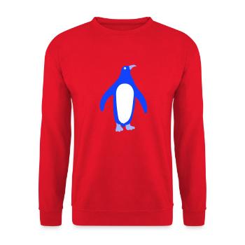 Pingouin mignon Antarctique pôle sud zoo animal oiseau cool - Sweat-shirt Unisexe - rouge - Devant - Alina (178cm) & Michal (187cm)