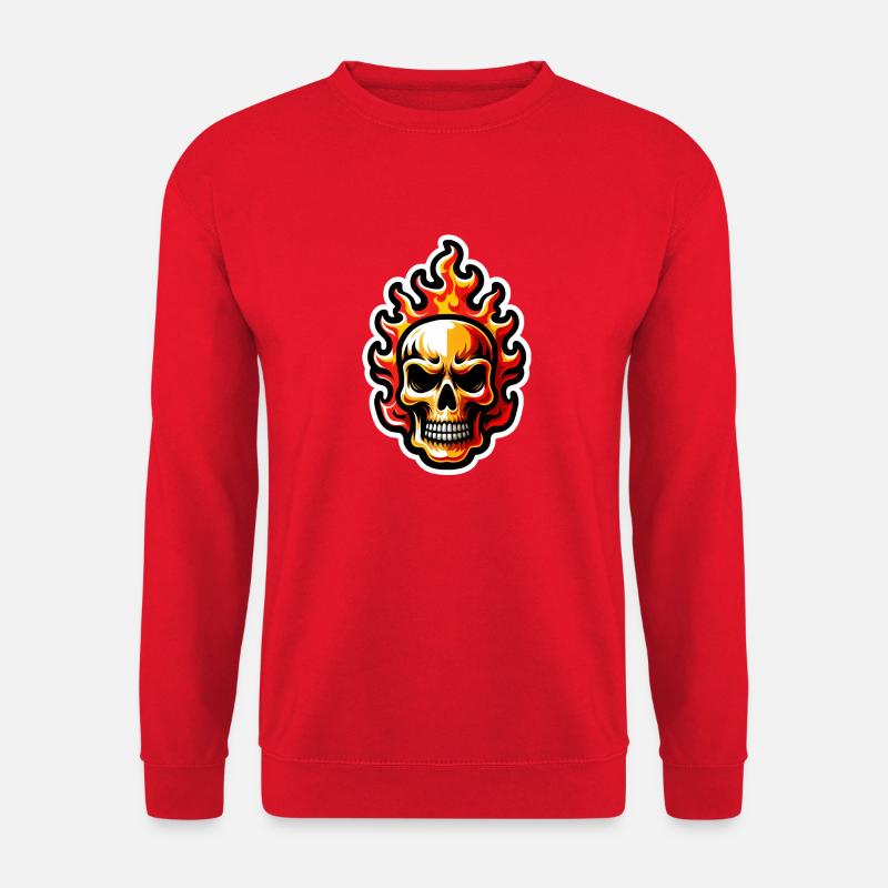 Flamenschädel - Unisex Pullover - Rot