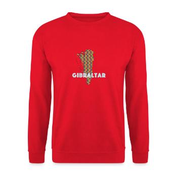Gibraltar Stolz - Unisex Pullover - Rot - Vorne - Alina (178cm) & Michal (187cm)