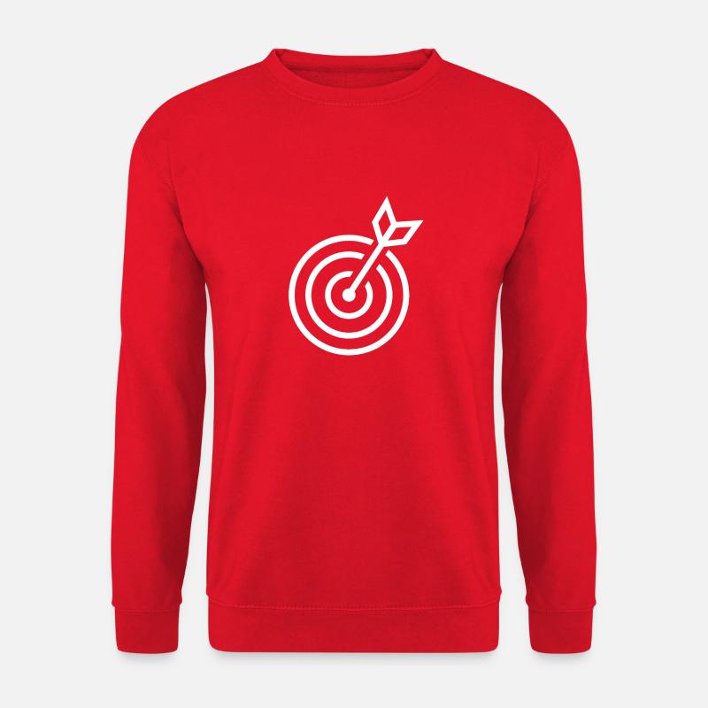 Zielscheibe mit Pfeil - Unisex Pullover - Rot