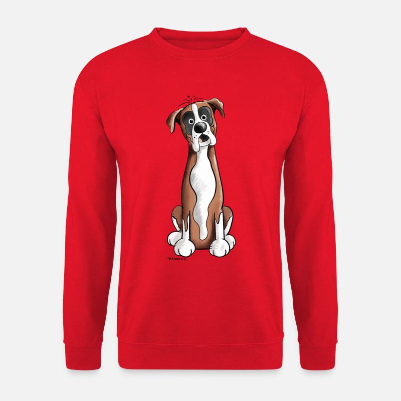 Funny Deutscher Boxer - German Boxer - Dogs - Unisex Sweatshirt - red