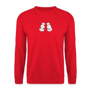 Salt and pepper humor - Unisex Sweatshirt - red - Front - Alina (178cm) & Michal (187cm)