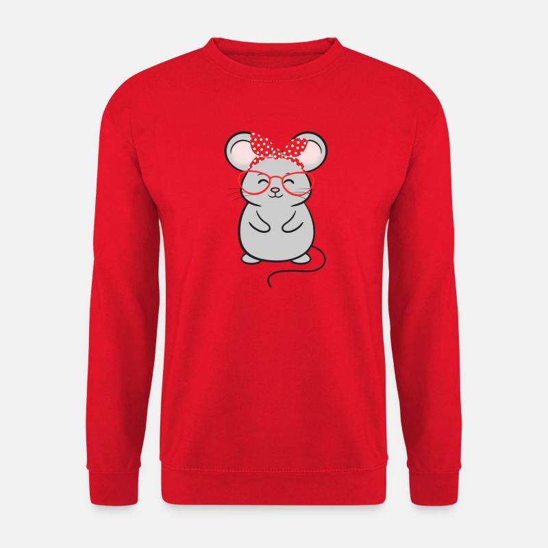 Maus Mäuse - Unisex Pullover - Rot