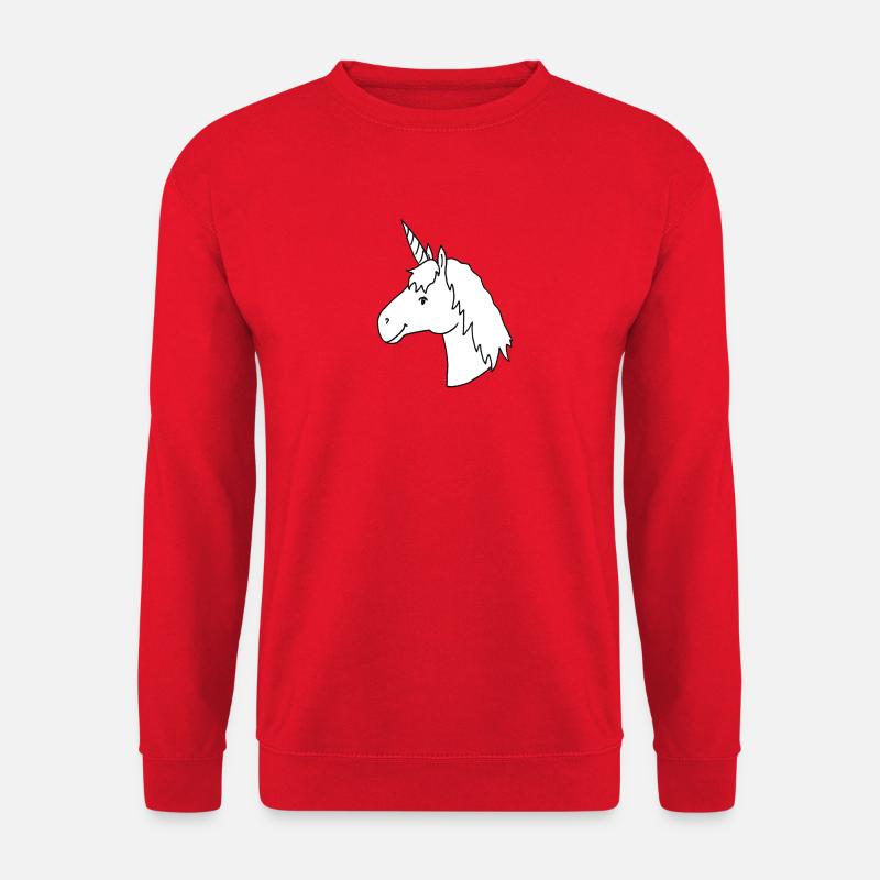 Einzigartig und außergewöhnlich - das Einhorn - Unisex Pullover - Rot