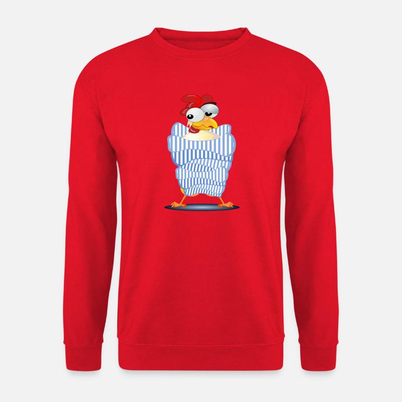 HÜHNER HÜHNERSTALL - HERBST WINTER - Unisex Pullover - Rot