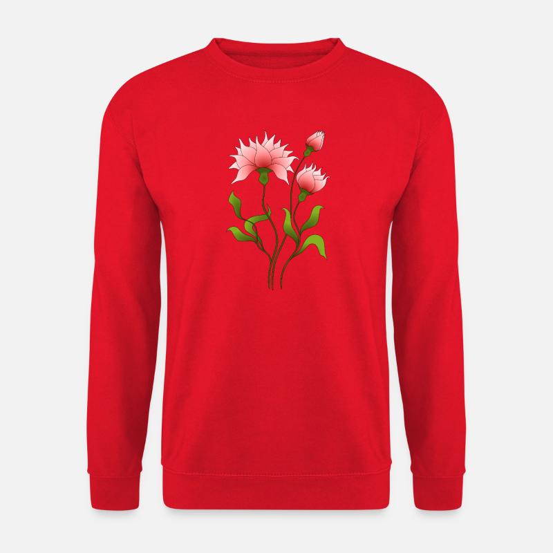 Blumen - Unisex Pullover - Rot