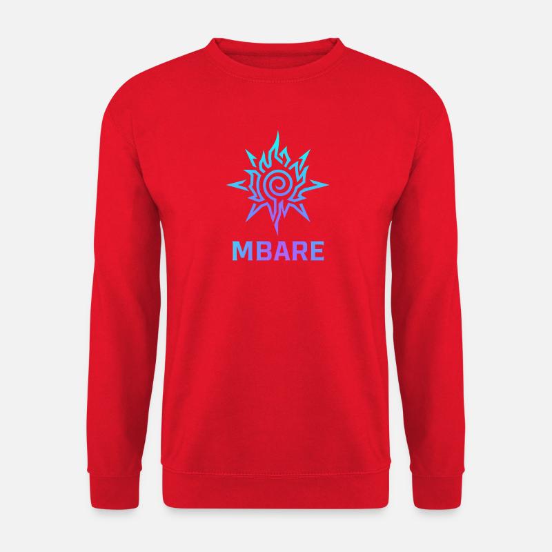 Starburst-Spiralgradient - Unisex Pullover - Rot