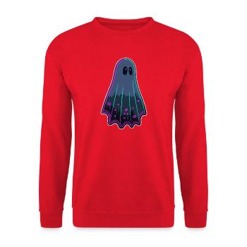 Fantôme néon silhouette mystique - Sweat-shirt Unisexe - rouge - Devant - Alina (178cm) & Michal (187cm)