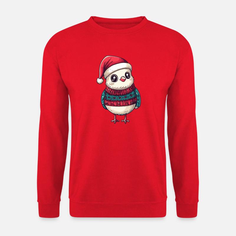Taube Vogel Weihnachten - Unisex Pullover - Rot