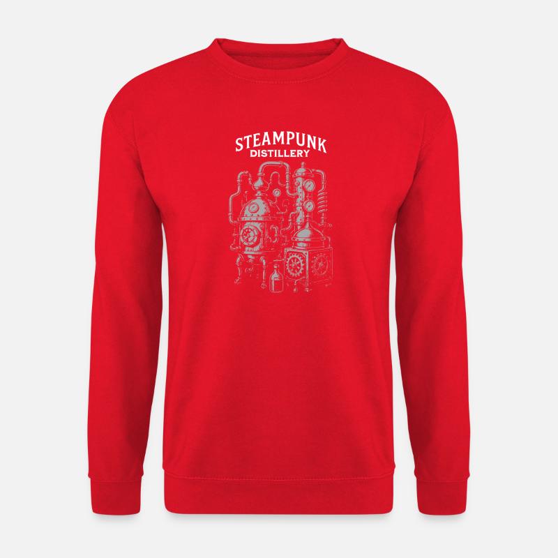 Steampunk-Destillerie - Unisex Pullover - Rot