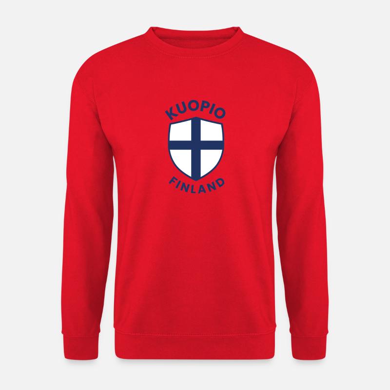 Kuopio Finnland-Wappen - Unisex Pullover - Rot
