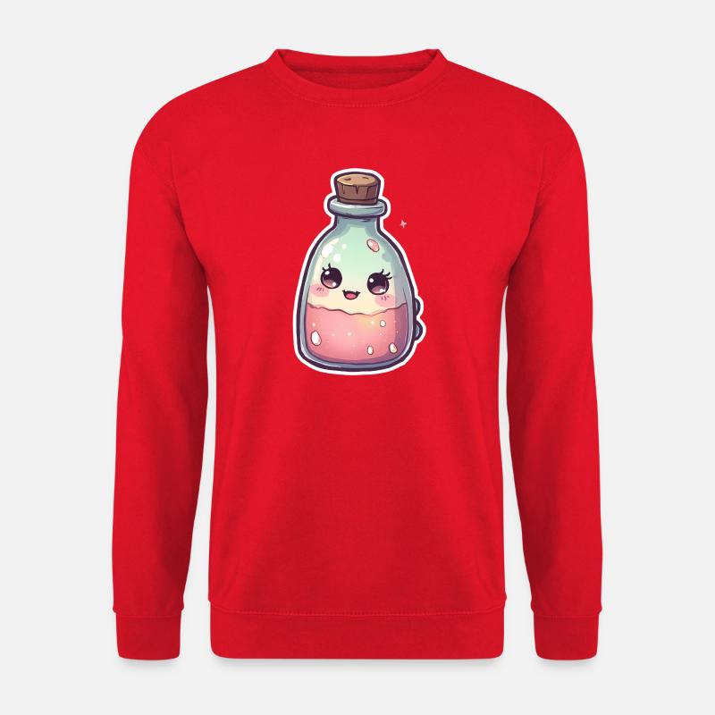 Cute kawaii cake potion bottle - Unisex Sweatshirt - red
