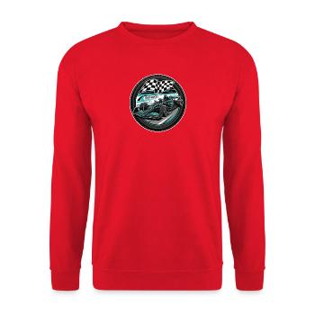 Voitures de course sur circuit - Sweat-shirt Unisexe - rouge - Devant - Alina (178cm) & Michal (187cm)