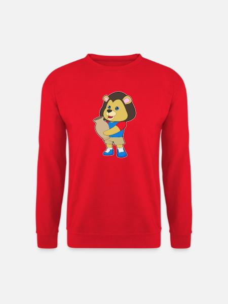 Lion Vase - Unisex Sweatshirt - red